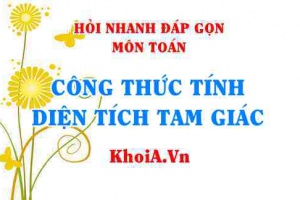 Công thức tính diện tích tam giác: Tam giác thường, tam giác vuông, tam giác cân, tam giác đều? Hỏi nhanh đáp gọn môn Toán